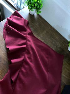 Red One Shoulder Dress