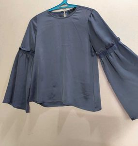 Ruffle Sleeve Blouse