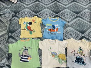 5 pack Cute Kids T-Shirt Bundle 9-12