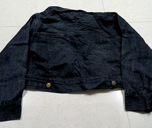 Denim Black Jacket For Women