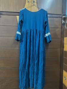 Elegant Embroidered Teal Kurta