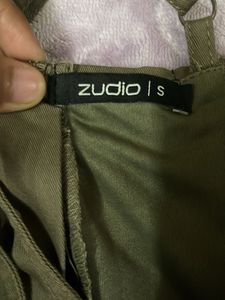 Zudio Olive Green Mini Dress