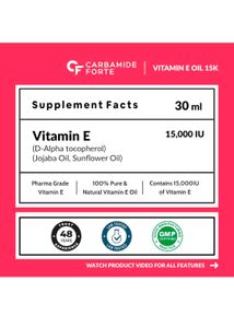 Carbamide Forte Vitamin E Oil For Face &amp; Hair