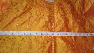 New Unused Gold Mustard Elegant Ethnic Kurta
