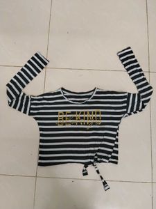 Striped 'Be Kind' Top