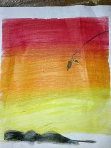 Sunset Watercolor Painting