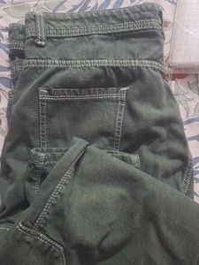 Olive Green Denim