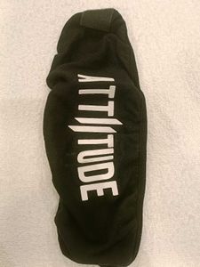 "Attitude" Graphic Cloth Face Mask – Bold Black &amp;