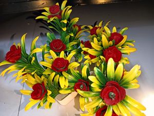 Artificial Flowers Pot(4pec)