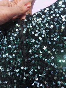 Eid Special Offer Sequins Gown With Chiffon Dupatt