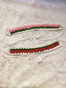 Crochet Tulip hairbands