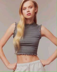H&M Smocked Crop Top