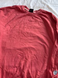 Red Pullover Over Sized Sweatshirt