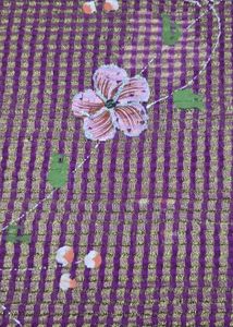 Hand Made Floral Patterned Saree