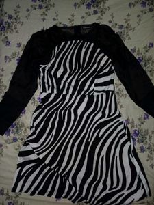 Zebra print Y2k Dress