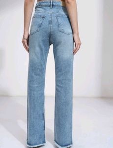 Tokyo Talkies Women Boot-Leg High Rise Blue Jeans