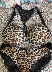 Leopard Print Lingerie Set