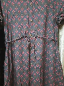Floral Print Shirt Dress