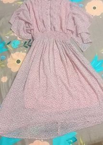 Pinkish Tint Gown Dress
