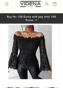 🖤Black Minimalist Off Shoulder Top☄️