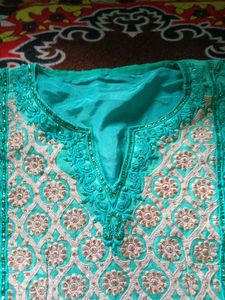 ✨Pretty Sea Green Kurti Top✨👗
