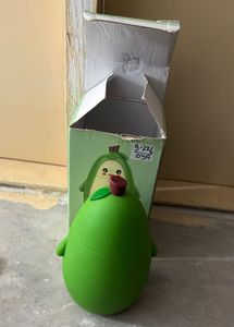 avocado glass water bottle for kids