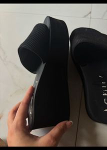 Black Platform Slides