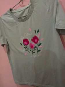 Floral Embroidered T-Shirt for womens