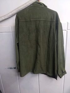 Harve Bernard Green Button-Up Shirt