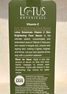 Lotus Botanicals Skin Brightening Face Serum