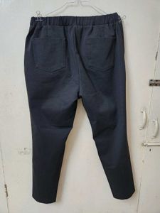 Westside Black Elastic Waist Formal Trousers