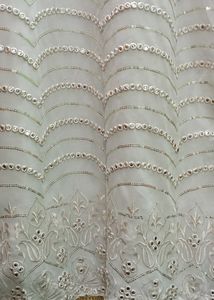 White Stars Set With Golden Work.