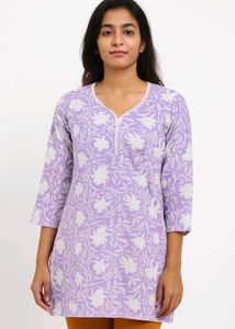 Yellow Diamond Print Tunic Dress