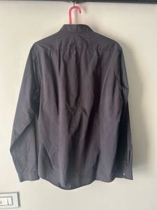 Men's Long Sleeve Grey+Purple Shirt