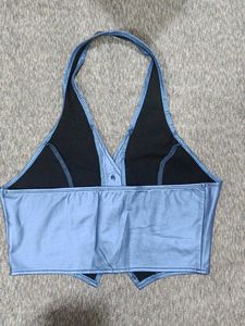 Savana Blue Halter Top Vest