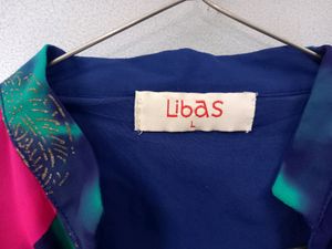 Multicolour LIBAS Front Chain Kurti