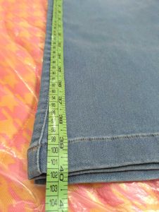 Light Wash blue Cargo Jeans for women