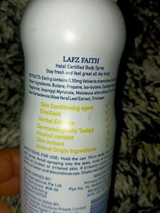No Alcohol Body Spray