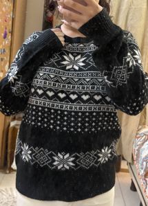 Patterned Knit Sweater