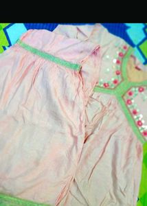 Alia Cut Peplum Top With Sharara