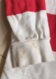 Pantaloons Red And White Boy&#39;s Full Sleeve Tshirt