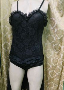 Lace Ruffle Dancing Bodysuit