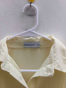 Mauve Button-Down Top