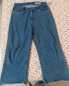 Wide Leg Denim Jeans