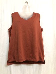 Casual Ladies Brown Sleeveless Top