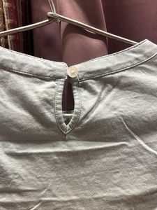 Cute Blue Long Sleeve Top