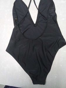 Black Plunge Swimsuit