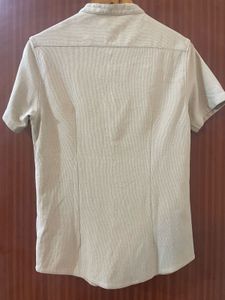 Men&#39;s R&amp;B Beige Short Sleeve Shirt
