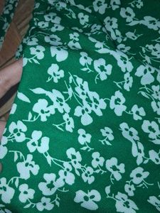 Green Floral Halter Dress