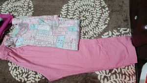 Floral Patchwork Print Kurti Set